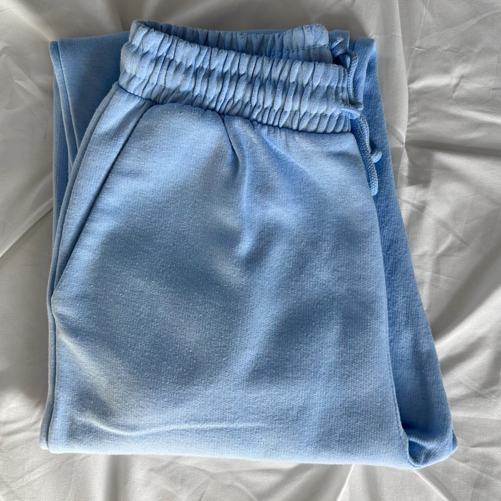Light Blue Zara Joggers Sweatpants - Picture 5 of 9
